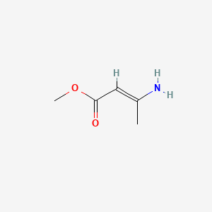 molecular formula C5H9NO2 B3430099 2-Butenoic acid, 3-amino-, methyl ester CAS No. 80012-11-9