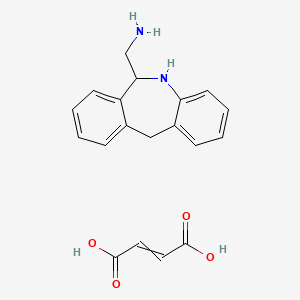 molecular formula C19H20N2O4 B3430105 but-2-enedioic acid;6,11-dihydro-5H-benzo[c][1]benzazepin-6-ylmethanamine CAS No. 80012-79-9