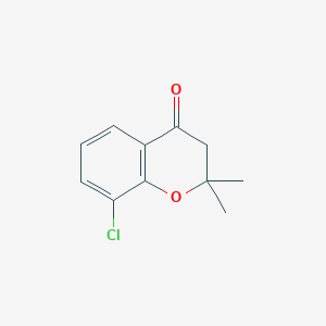 molecular formula C11H11ClO2 B3430121 8-Chloro-2,2-dimethylchroman-4-one CAS No. 80055-87-4