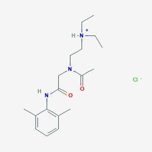 2-(N'-(2-(Diethylamino)ethyl)acetamido)-2',6'-acetoxylidide hydrochloride