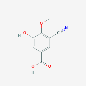 molecular formula C9H7NO4 B3430204 3-Cyano-5-hydroxy-4-methoxybenzoic acid CAS No. 80547-68-8