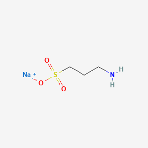 molecular formula C3H12NNaO5S B3430245 Sodium 3-aminopropane-1-sulfonate dihydrate CAS No. 81028-90-2