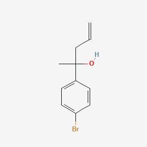 molecular formula C11H13BrO B3430260 2-(4-bromophenyl)pent-4-en-2-ol CAS No. 81336-05-2