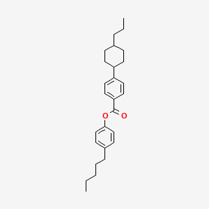 molecular formula C27H36O2 B3430294 4-PENTYLPHENYL 4-(4-PROPYLCYCLOHEXYL)BENZOATE CAS No. 81929-40-0