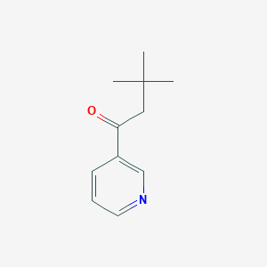 molecular formula C11H15NO B3430334 3,3-Dimethyl-1-(pyridin-3-yl)butan-1-one CAS No. 82465-53-0