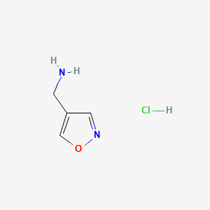 molecular formula C4H7ClN2O B3430522 Isoxazol-4-ylmethanamine hydrochloride CAS No. 847490-70-4