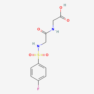 2-[2-(4-Fluorobenzenesulfonamido)acetamido]acetic acid