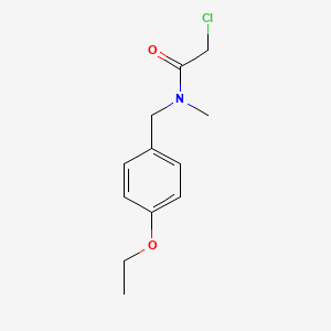 B3430626 2-chloro-N-[(4-ethoxyphenyl)methyl]-N-methylacetamide CAS No. 851788-20-0