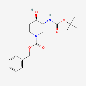 B3430751 Benzyl (3R,4R)-3-(tert-butoxycarbonylamino)-4-hydroxypiperidine-1-carboxylate CAS No. 859854-67-4