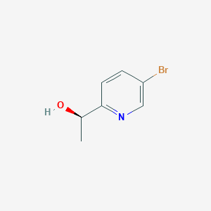 molecular formula C7H8BrNO B3430919 (1R)-1-(5-bromopyridin-2-yl)ethan-1-ol CAS No. 870694-36-3