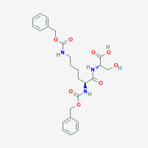 molecular formula C25H31N3O8 B034310 Z-Lys(Z)-Ser-OH CAS No. 106326-29-8