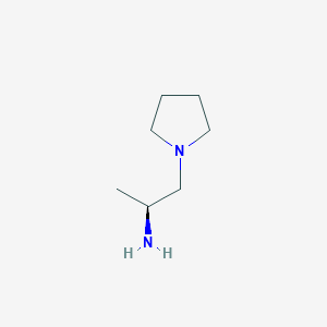 molecular formula C7H16N2 B3431019 1-(S)-1-Methyl-2-pyrrolidin-1-yl-ethylamine CAS No. 878155-53-4