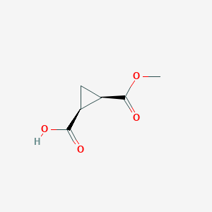 molecular formula C6H8O4 B3431066 (1S,2R)-2-(methoxycarbonyl)cyclopropanecarboxylic acid CAS No. 88335-87-9
