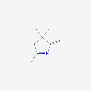 molecular formula C8H13N B034311 2,4,4-Trimethyl-5-methylidene-3H-pyrrole CAS No. 110466-34-7