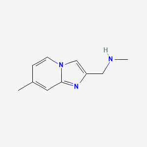 molecular formula C10H13N3 B3431143 Methyl-(7-methyl-imidazo[1,2-a]pyridin-2-ylmethyl)-amine CAS No. 886363-05-9