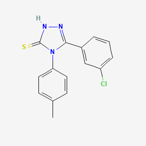 5-(3-chlorophenyl)-4-(4-methylphenyl)-4H-1,2,4-triazole-3-thiol