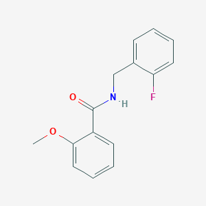 molecular formula C15H14FNO2 B3431234 N-(2-fluorobenzyl)-2-methoxybenzamide CAS No. 895366-15-1