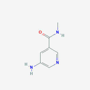 molecular formula C7H9N3O B3431254 5-Amino-N-methylpyridine-3-carboxamide CAS No. 896160-78-4