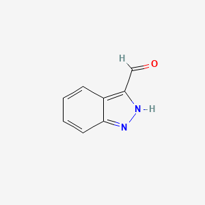 molecular formula C8H6N2O B3431284 1H-Indazole-3-Carbaldehyde CAS No. 89939-16-2