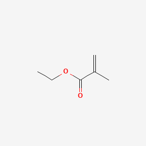 molecular formula C6H10O2<br>CH2=C(CH3)COO(C2H5)<br>C6H10O2 B3431339 Ethyl methacrylate CAS No. 9003-42-3