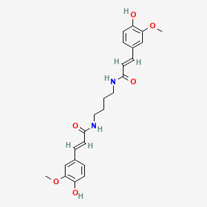 molecular formula C24H28N2O6 B3431546 Terrestribisamide CAS No. 91000-13-4
