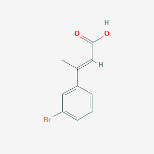 molecular formula C10H9BrO2 B3431564 (2E)-3-(3-Bromophenyl)but-2-enoic acid CAS No. 91121-59-4