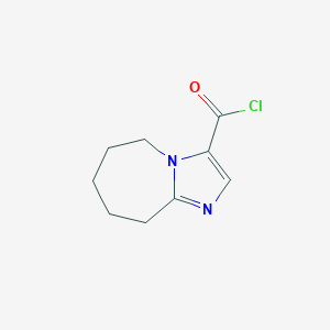 molecular formula C9H11ClN2O B3431597 6,7,8,9-Tetrahydro-5H-imidazo[1,2-a]azepine-3-carbonyl chloride CAS No. 914637-86-8