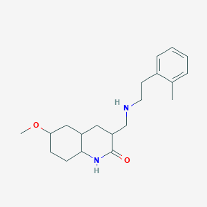 2(1H)-Quinolinone, 6-methoxy-3-[[[2-(2-methylphenyl)ethyl]amino]methyl]-