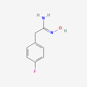 molecular formula C8H9FN2O B3431695 2-(4-Fluoro-phenyl)-N-hydroxy-acetamidine CAS No. 925252-30-8
