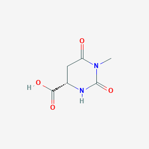 molecular formula C6H8N2O4 B034317 (S)-1-METHYL-2,6-DIOXOHEXAHYDROPYRIMIDINE-4-CARBOXYLIc acid CAS No. 103365-69-1