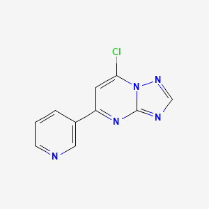3-{7-Chloro-[1,2,4]triazolo[1,5-a]pyrimidin-5-yl}pyridine