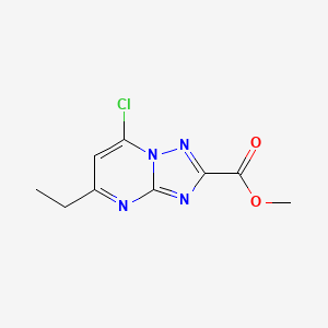 Methyl 7-chloro-5-ethyl-[1,2,4]triazolo[1,5-a]pyrimidine-2-carboxylate