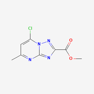 molecular formula C8H7ClN4O2 B3431763 Methyl 7-chloro-5-methyl-[1,2,4]triazolo[1,5-a]pyrimidine-2-carboxylate CAS No. 926269-31-0