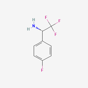 molecular formula C8H7F4N B3431791 (1S)-2,2,2-Trifluoro-1-(4-fluorophenyl)ethylamine CAS No. 929804-89-7