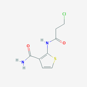 2-(3-Chloropropanamido)thiophene-3-carboxamide