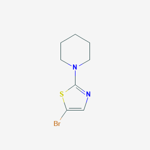 molecular formula C8H11BrN2S B3431834 1-(5-bromo-1,3-thiazol-2-yl)piperidine CAS No. 933705-29-4