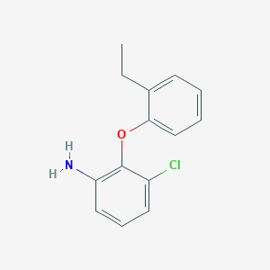 molecular formula C14H14ClNO B3432026 3-Chloro-2-(2-ethylphenoxy)aniline CAS No. 946714-69-8