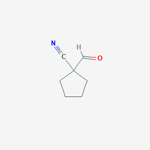 molecular formula C7H9NO B3432099 1-formylcyclopentane-1-carbonitrile CAS No. 956531-78-5