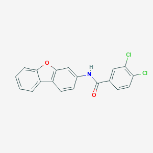 molecular formula C19H11Cl2NO2 B343215 3,4-dichloro-N-dibenzofuran-3-ylbenzamide 
