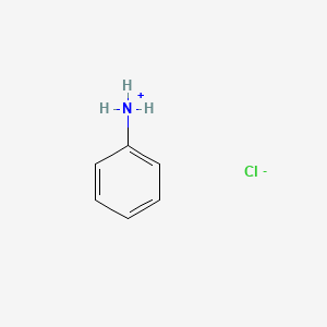 molecular formula C6H7N.ClH<br>C6H8ClN<br>C6H7N . HCl<br>C6H8ClN B3432186 Phenylazanium;chloride CAS No. 97467-77-1