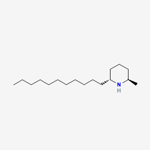 molecular formula C17H35N B3432373 (2R,6R)-2-methyl-6-undecylpiperidine CAS No. 137038-57-4