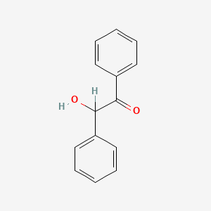 molecular formula C14H12O2<br>C14H12O2<br>C6H5COCH(OH)C6H5 B3432572 Benzoin CAS No. 579-44-2
