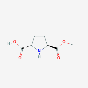 2,5-Pyrrolidinedicarboxylicacid,monomethylester,(2S-trans)-(9CI)