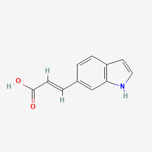 molecular formula C11H9NO2 B3433015 (E)-3-(1H-indol-6-yl)acrylic acid CAS No. 119160-36-0
