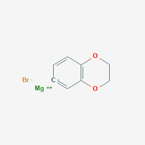 molecular formula C8H7BrMgO2 B034331 Magnesium, bromo(2,3-dihydro-1,4-benzodioxin-6-yl)- CAS No. 107549-16-6