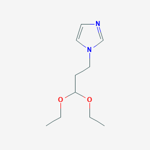 molecular formula C10H18N2O2 B3433187 1-(3,3-diethoxypropyl)-1H-imidazole CAS No. 167762-95-0