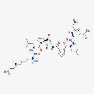 molecular formula C39H62N10O10 B034332 Bicyclic nona-gugyly CAS No. 106372-74-1