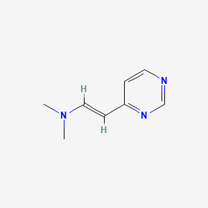 molecular formula C8H11N3 B3433294 4-(2-(Dimethylamino)vinyl)pyrimidine CAS No. 20973-86-8