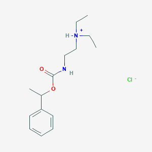 alpha-Methylbenzyl N-(2-(diethylamino)ethyl)carbamate hydrochloride