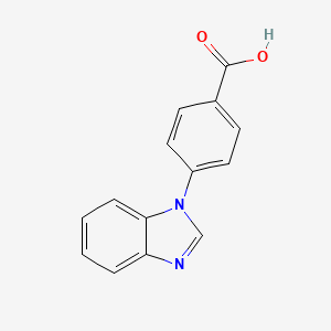 molecular formula C14H10N2O2 B3433313 4-(1H-1,3-benzodiazol-1-yl)benzoic acid CAS No. 220495-52-3